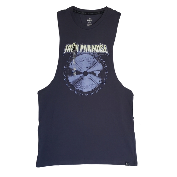 Under Armour Project Rock Iron Paradise Blade Tank Top Mens Small Loose Fit NWT - Picture 1 of 3